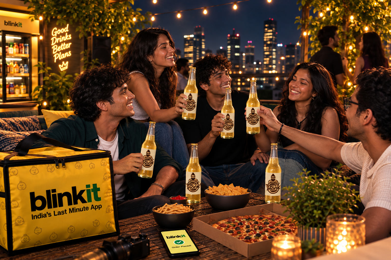 New Monk bottle with bright citrus